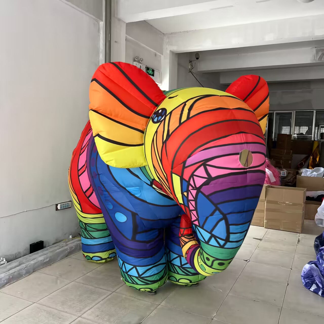 Custom Colorful Inflatable Elephant Costume For Adults Aiyate