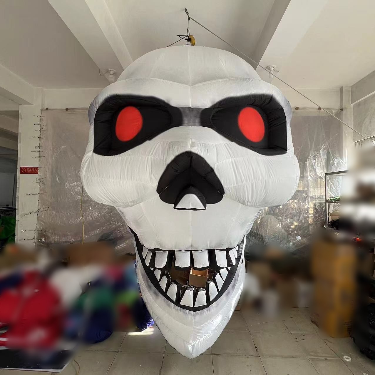 Halloween Inflatable Skull Head For Party Aiyate