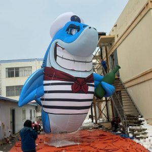 7m giant inflatable shark cartoon