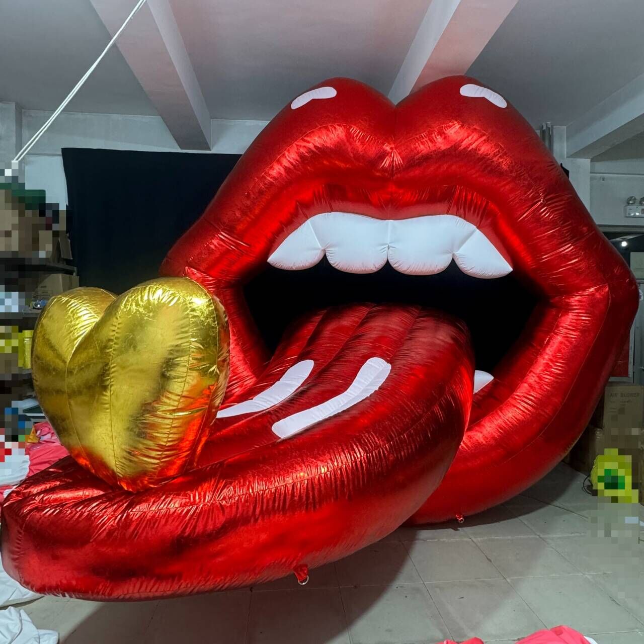 3m tall inflatable shining mouth inflatable holiday decoration - Aiyate