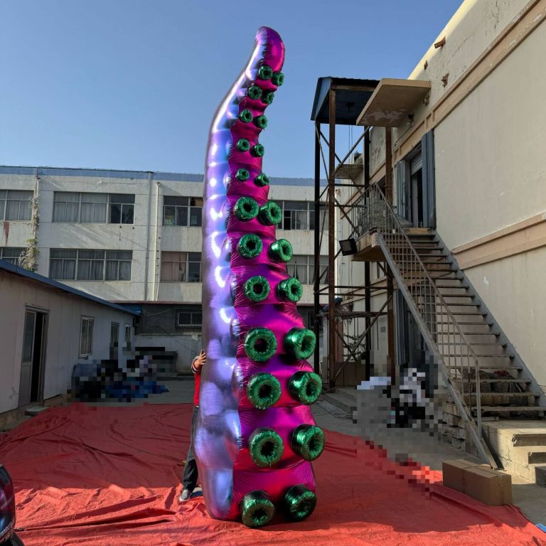 shinning material inflatable giant tentacles with different shape