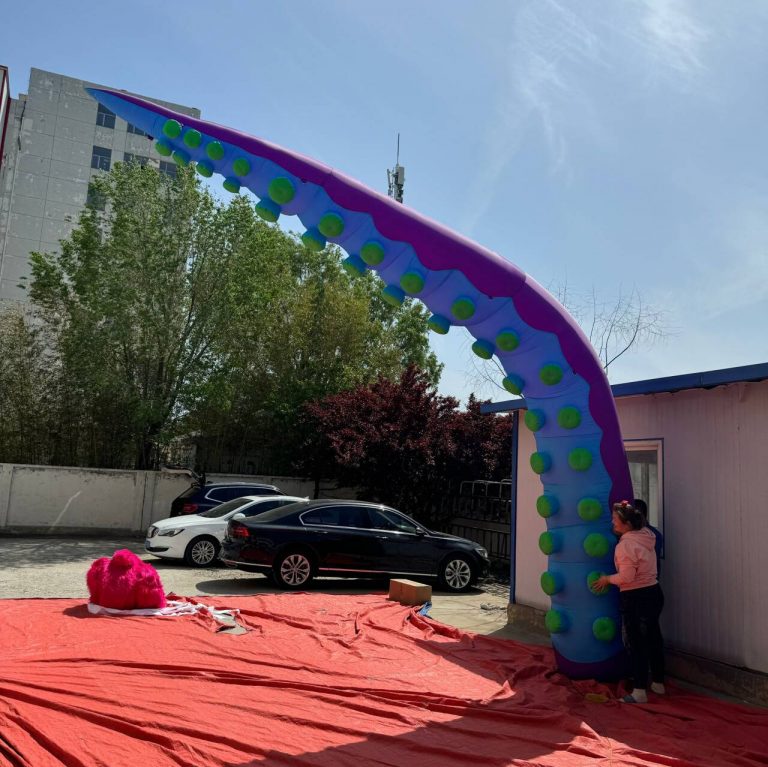 giant inflatable tentacles for event stage decoration