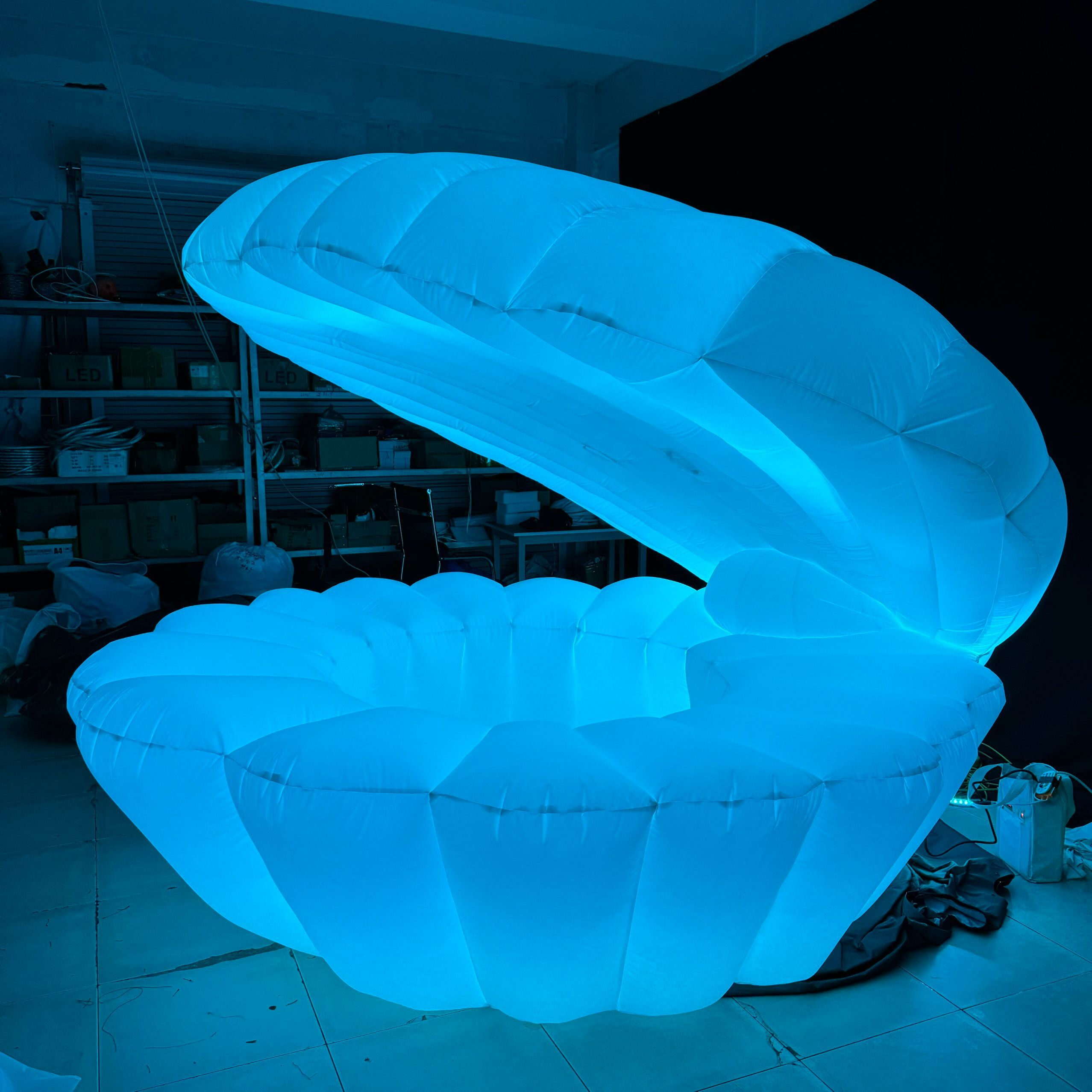 3m inflatable white shell with led lights inflatable seashells - Aiyate