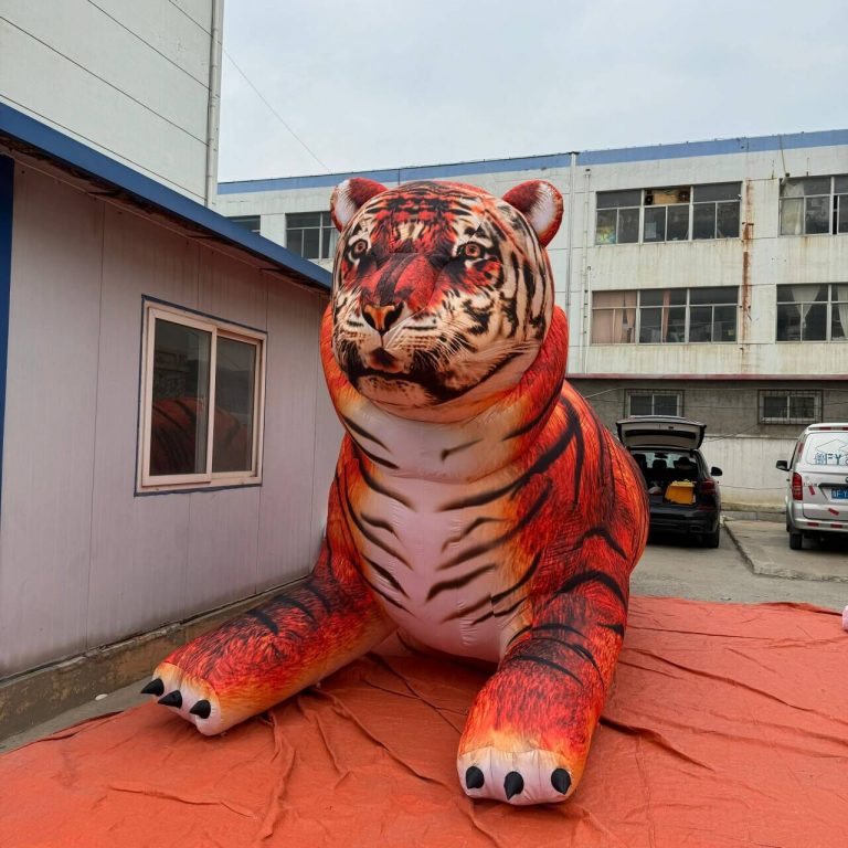 5m long inflatable tiger inflatable wild animals