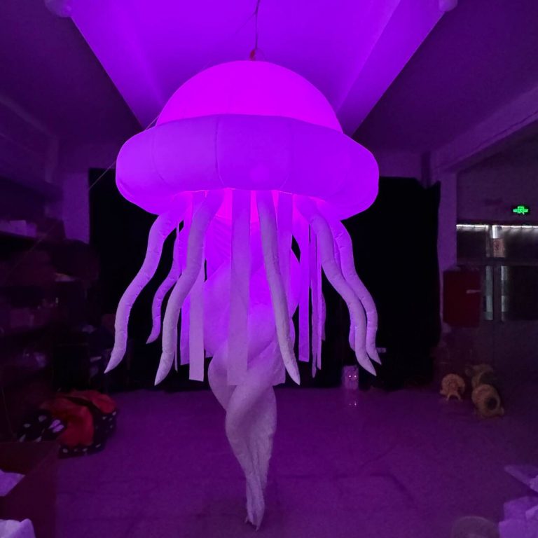 3m long inflatable jellyfish lighting balloon