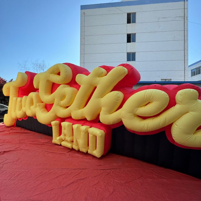 10m inflatable letter logo board for event advertising and decor