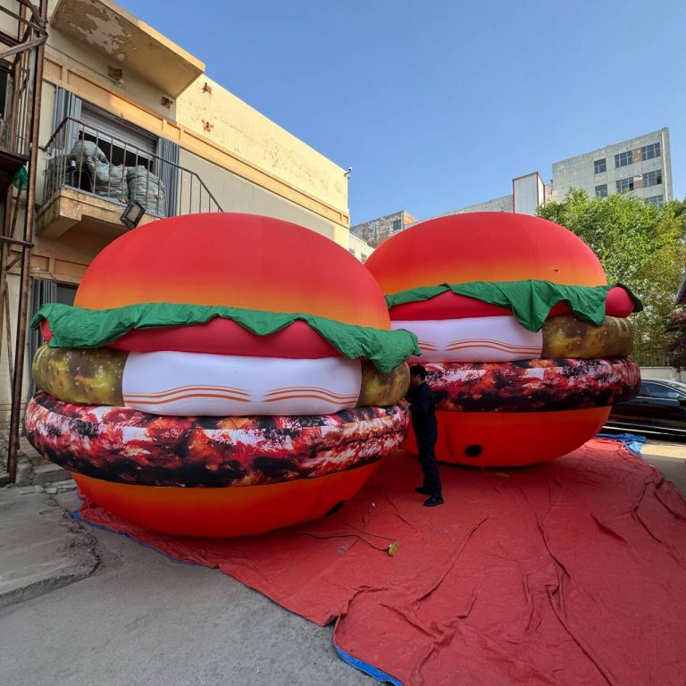 4m giant inflatable products replicas inflatable hamburgers