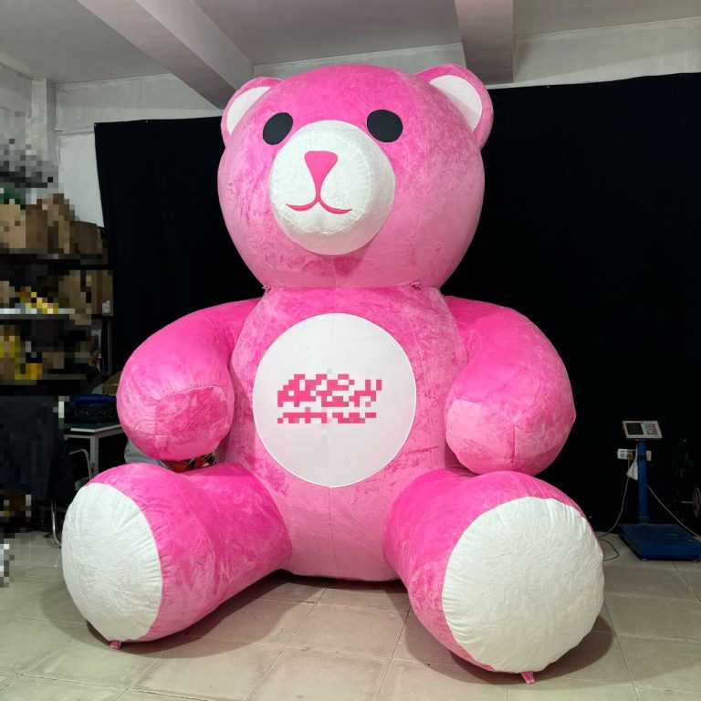 3m inflatable bear pink plush bear cartoon