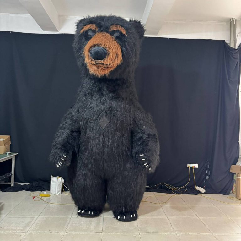 3m inflatable black bear costume inflatale moving animal costumes for props