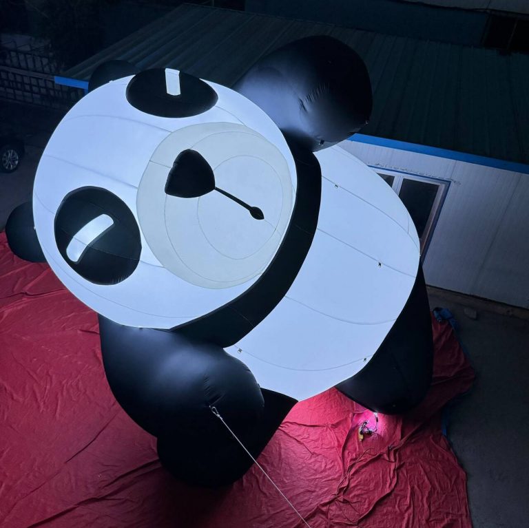 5m giant inflatable panda cartoon inflatable panda mascot for event