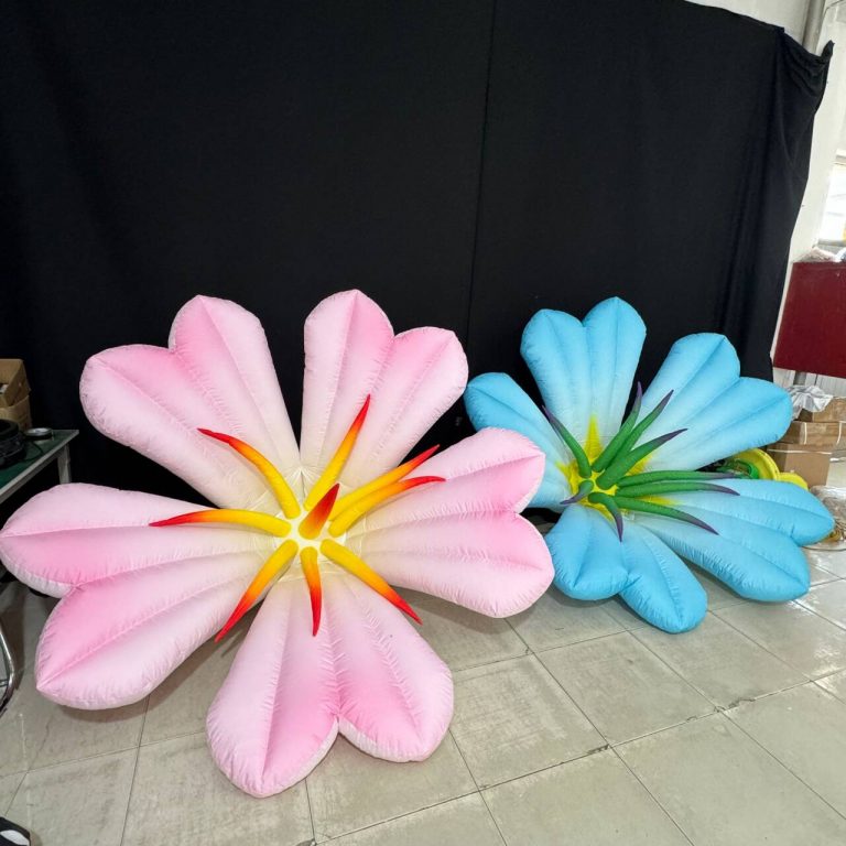 3m inflatable lily flowers inflatable stage decoration flowers