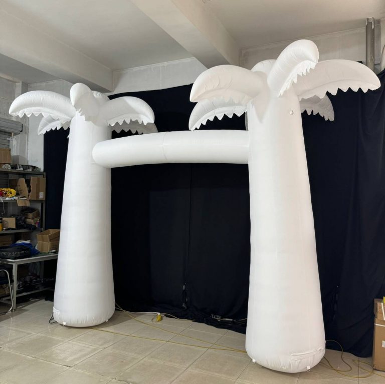 inflatable palm tree arch entrance for summer event