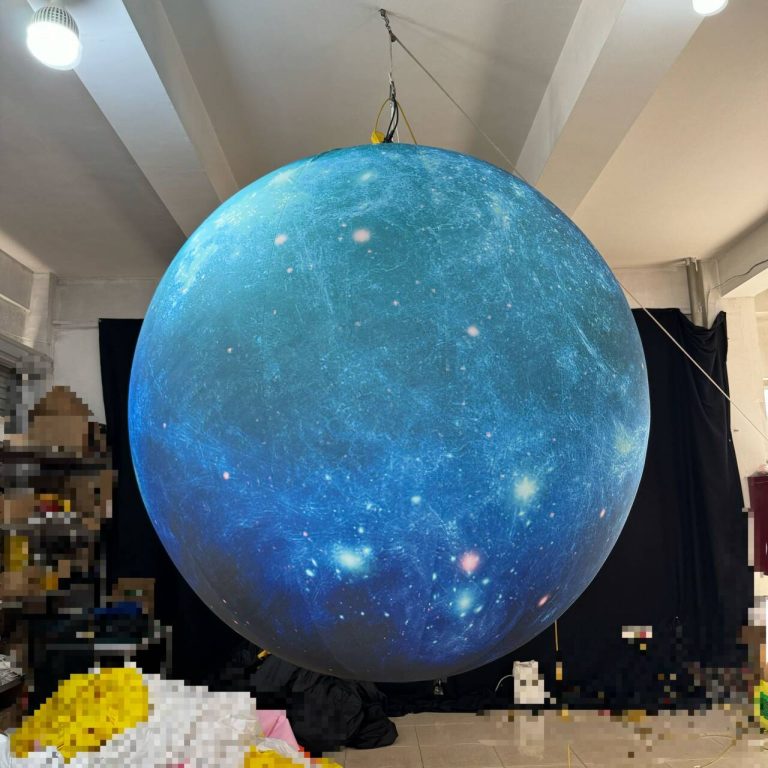 custom 2m 3m inflatable decoration planets balloon for space event