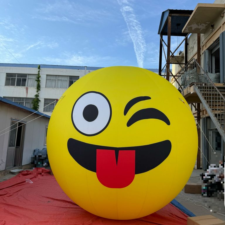 inflatable smile balloon customized inflatable ball for event decor