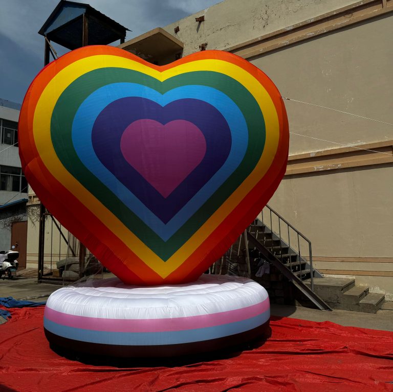 5m giant inflatable heart balloon for event decoration